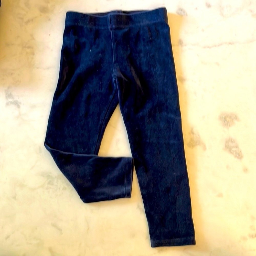 COPY - Mini Boden Navy Velour Leggings